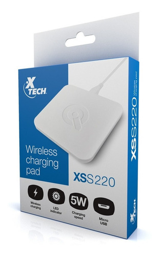 Cargador Inalambrico Xtech Modelo Xss-220 Blanco