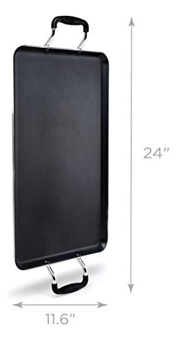 Plancha De Doble Quemador De Cocina Antiadherente