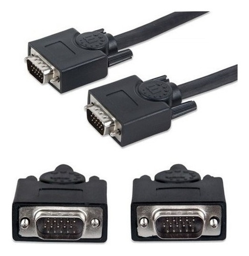 Manhattan Cable Video Monitor Svga 8mm Vga (d-sub) Macho