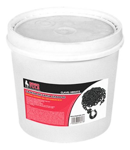 Cadena De Carga Resistente Grado 80, 10x30mm, 10m, Gancho 3t