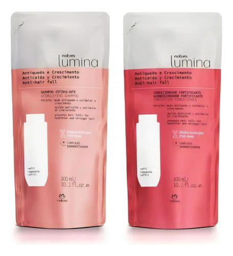  Kit Repuestos Shampoo Y Acondicionador Anticaída, Lumina, N