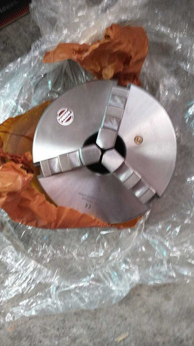 Plato de torno universal con 3 castañas, 250 mm y 10 pulgadas