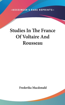 Libro Studies In The France Of Voltaire And Rousseau - Ma...