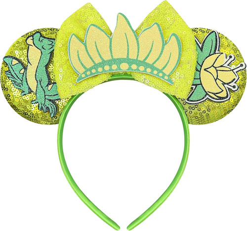 Diadema Princess Mouse Ears Para Mujer Tiana Mouse Ears F...