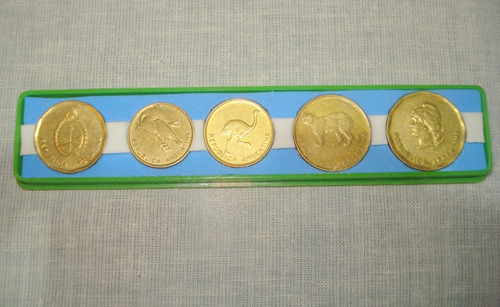 Adorno Monedas Australes En Cajita...hermosas!!