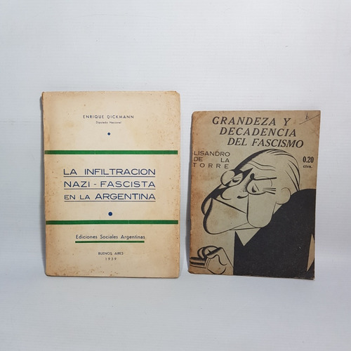 Antiguos Libros Argentina Y El Fascismo Lote X 2 Mag 61944