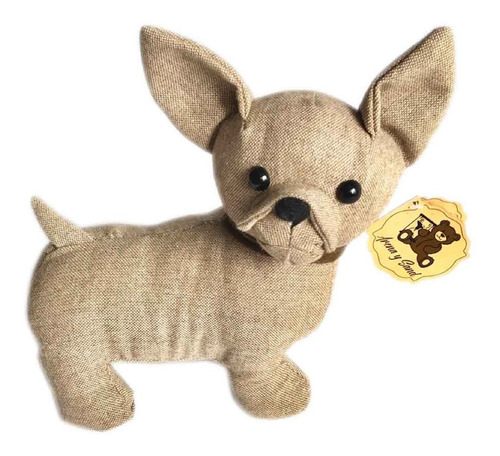 Perro Chihuahua Tela Arena Y Sand 24cm Relleno 20% Arena