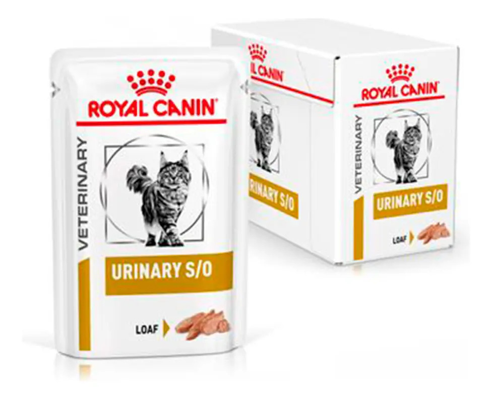 Caixa 12un Ração Úmida Royal Canin Urinary S/o Gatos 1020g