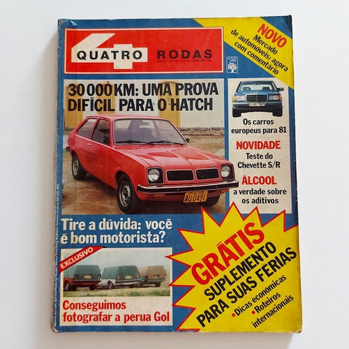 Revista Quatro Rodas N245 Dez1980 Hatch Carros Europeus S2