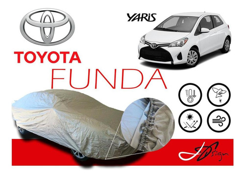 Loneta Broche Afelpada Eua Toyota Yaris Hatchback 2015-16