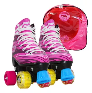 Patines 4 Ruedas Con Luces Bolso, Tienda Dophin, Talles 32 Al 40, Envió Full 24 - 48 Hs A Caba Y Bs As Tipo Soy Luna