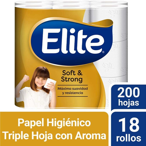 Papel Higiénico Elite Triplex Triple Hoja 18 Rollos