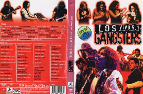 Dvd/cd Los Gangsters   Vivo 5.1...  