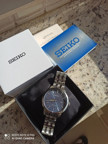 Espetacular Seiko Srpa25b1 Azul Nota Fiscal Caixa Selo Ipi