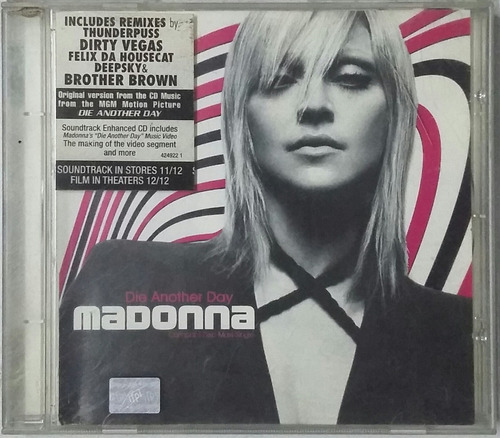 Cd Madonna  Die Another Day ( Single )