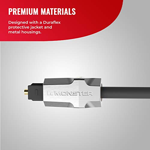 Monster M-series 1000 Fiber Optical Digital Audio Cable Tosl