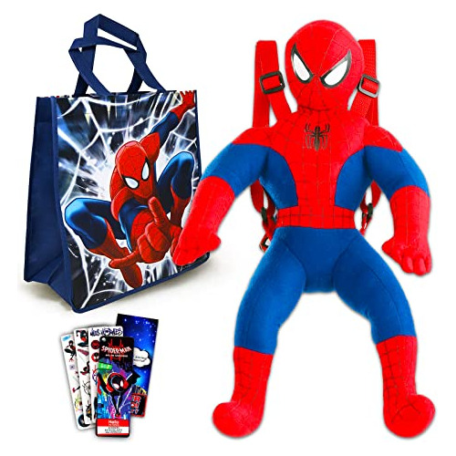 Set De Peluche Y Bolsa De Spiderman  Paquete Muñeco De...