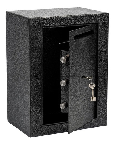 Imagen 2 de 3 de Caja Fuerte 40x30x20 Cm Buzon Reforzado Abulonar Pared