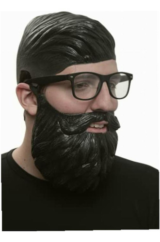 Ghoulish Productions Hipster Beard Kit, Barba Falsa Negra De