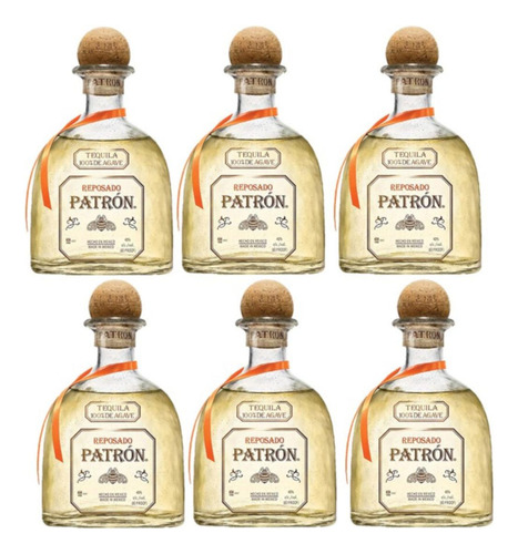 Pack De 6 Tequila Patrón Reposado 750 Ml