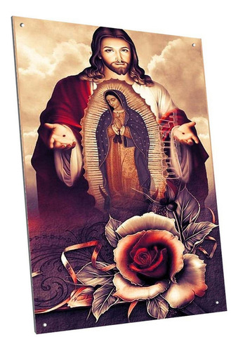 Chapa Cartel Decorativo Jesus Dios Cristo Modelo A21