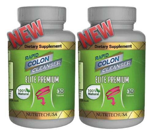 Colon Cleanse Elite Pack 2x Limpiador De Colon Envio Gratis