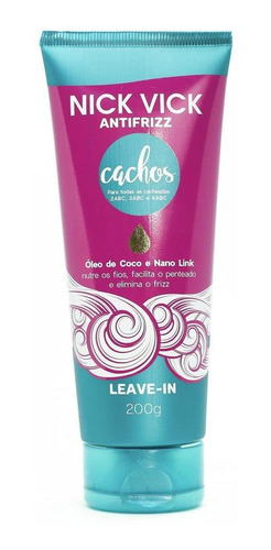 Leave-in Cachos Nick Vick Antifrizz 200g