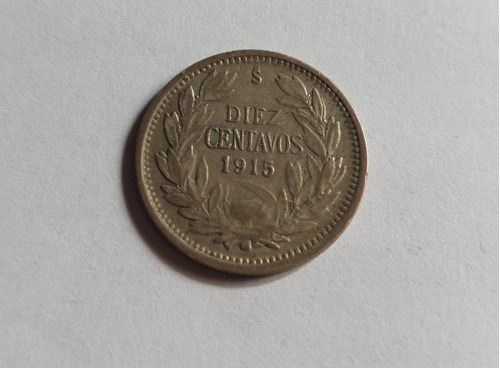 Moneda De Diez Centavos Año 1915