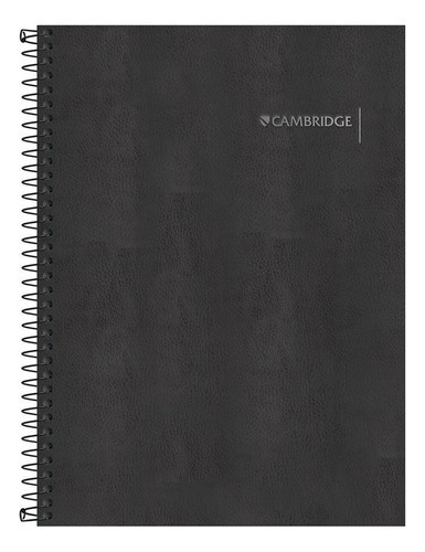 Caderno Executivo Tilibra Cambridge Espiral 80 Folhas Preto