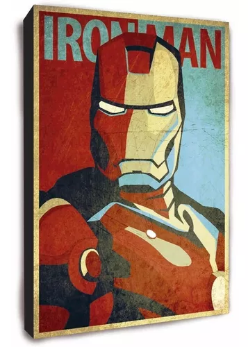 Vengadores De Iron Man Cuadros Modernos Baratos 5 Piezas Listo
