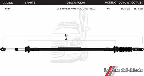 Chicote Selector De Velocidades Express Van Nacional Mod.01