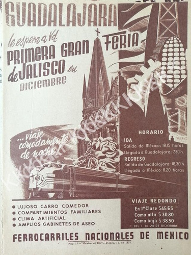 Cartel De Ferrocarriles Nacionales, 1 Gran Feria Jalisco 53