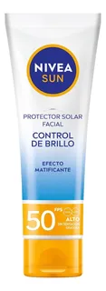 Protector Solar Facial Nivea Sun Control De Brillo Fps 50ml