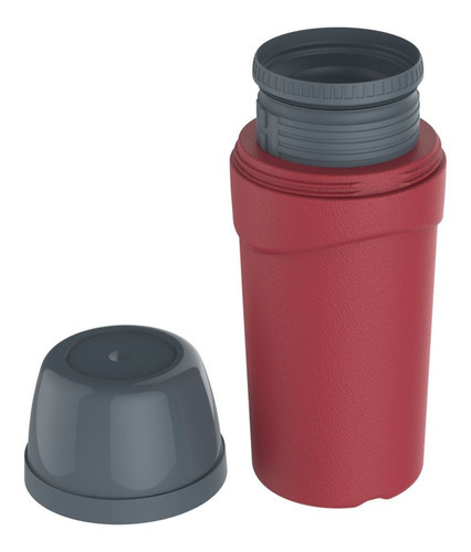 Imagen 2 de 2 de Mini Termo Soprano 300ml Yuma Rojo, Tapón Ciego Color Rojo