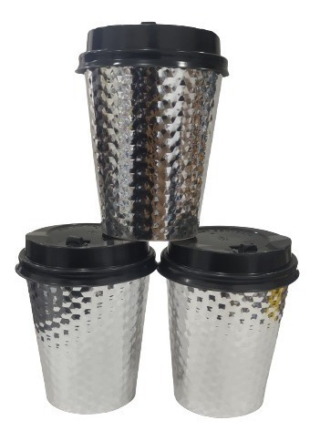 Vasos Tipo Starbucks Desechable Brillante 8 Oz  ( 16 Unds).