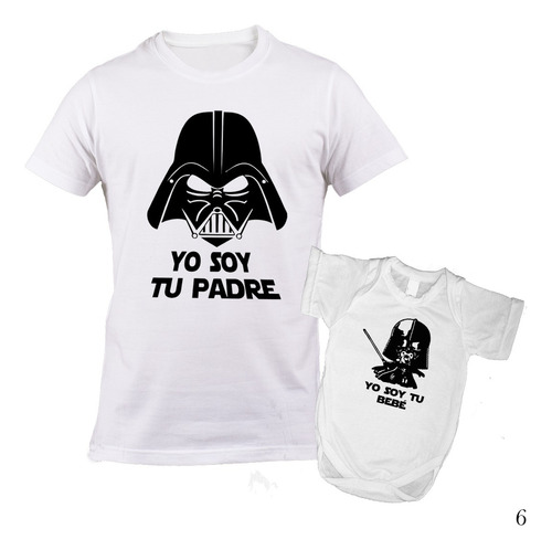 Remera Para Hombre Padre Papa + Body Frases Pack Combo