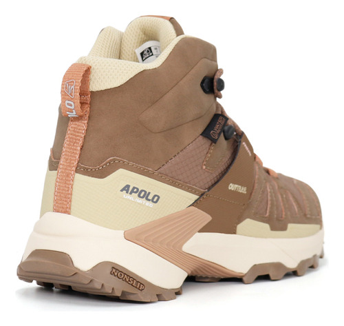 Zapatilla Botin Outdoor De Mujer Apolo Ad24-33q4 Marron