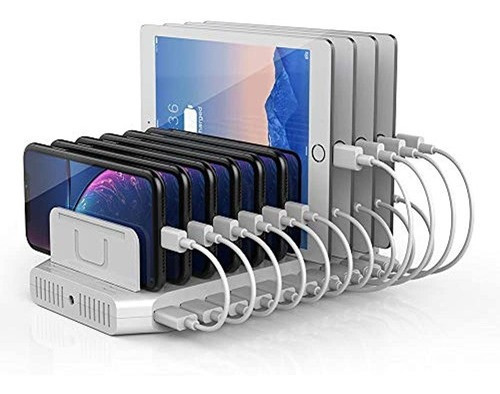 Estacion De Carga Para iPad, Unitek 96w Puerto Usb De 10 Pu