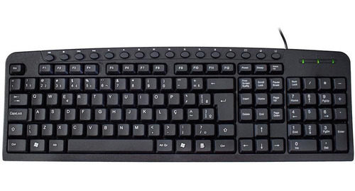 Teclado Usb Multimidia Preto, K-mex Kb32928