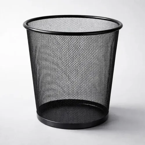 Lixeira Metal Aramado Telada Cesto Lixo Escritório 10 Litros Cor ...