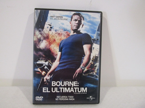 Dvd Bourne:el Ultimatum Recuerda Todo No Perdona Nada