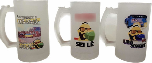 Kit Caneca Para Chopp Cerveja Personalizada Léo Avent