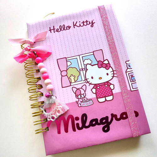 Agenda 2024 Hello Kitty A5 Personalizada Con Tu Nombre