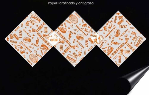 Papel Parafinado/kilo, Comidas Rápidas, 100% Biodegradable