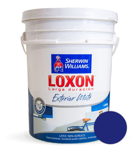 Loxon Pintura Latex Exterior Colores 20 Lt Sherwin Prestigio