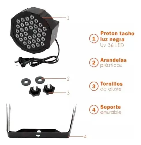 Kit Premium Proton X5 36leds Fiesta Eventos Teatro Fiestas