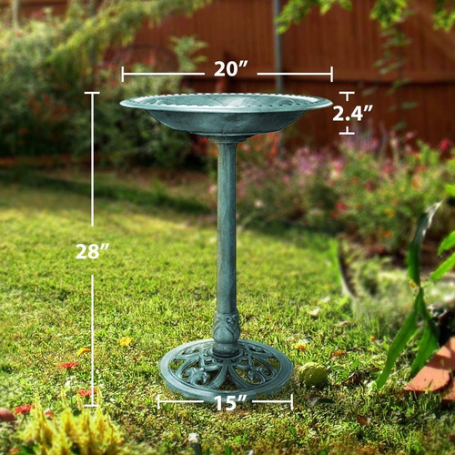 Imagen 5 de 5 de Pedestal De Jardin Tipo Bebedero De Aves Gardman Fuente