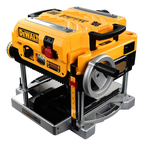 Cepillo Portátil Dewalt Dw735 + Linterna Frontal Led Color Amarillo