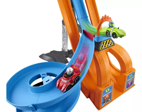 Brinquedo Pista Grande Hot Wheels Espiral De Batidas - Loop Triplo