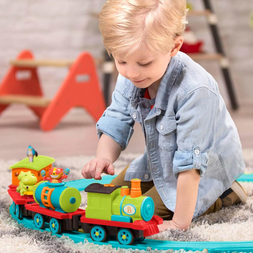 B. Toys- Critter Express- Train Set Musical Train Lig...